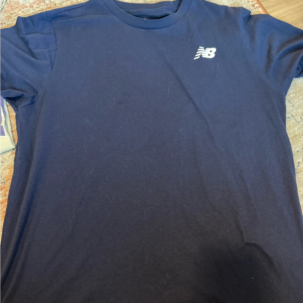 New Balance Men's Dark Blue Short Sleeve Tee